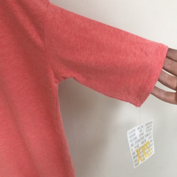 NWT! LuLaRoe XXS Melon Colored Irma\ Tunic Length - Picture 5 of 8